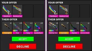 WHAT DO PEOPLE OFFER FOR RAINBOW GODLY IN MM2! 