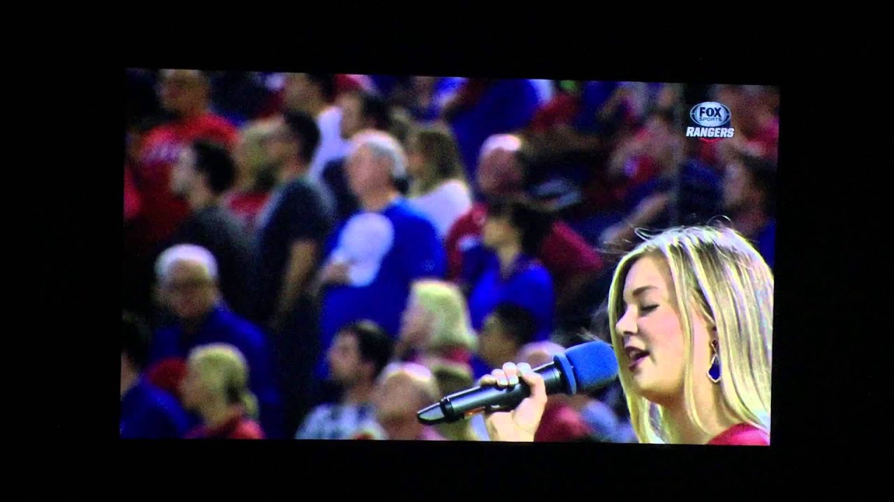 God Bless America at Texas Rangers Game April 11 - YouTube