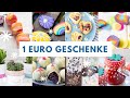 9 DIY und FOOD Geschenke für 1€ selber machen! Günstige und kreative Ideen ❤️ Muttertagsgeschenke