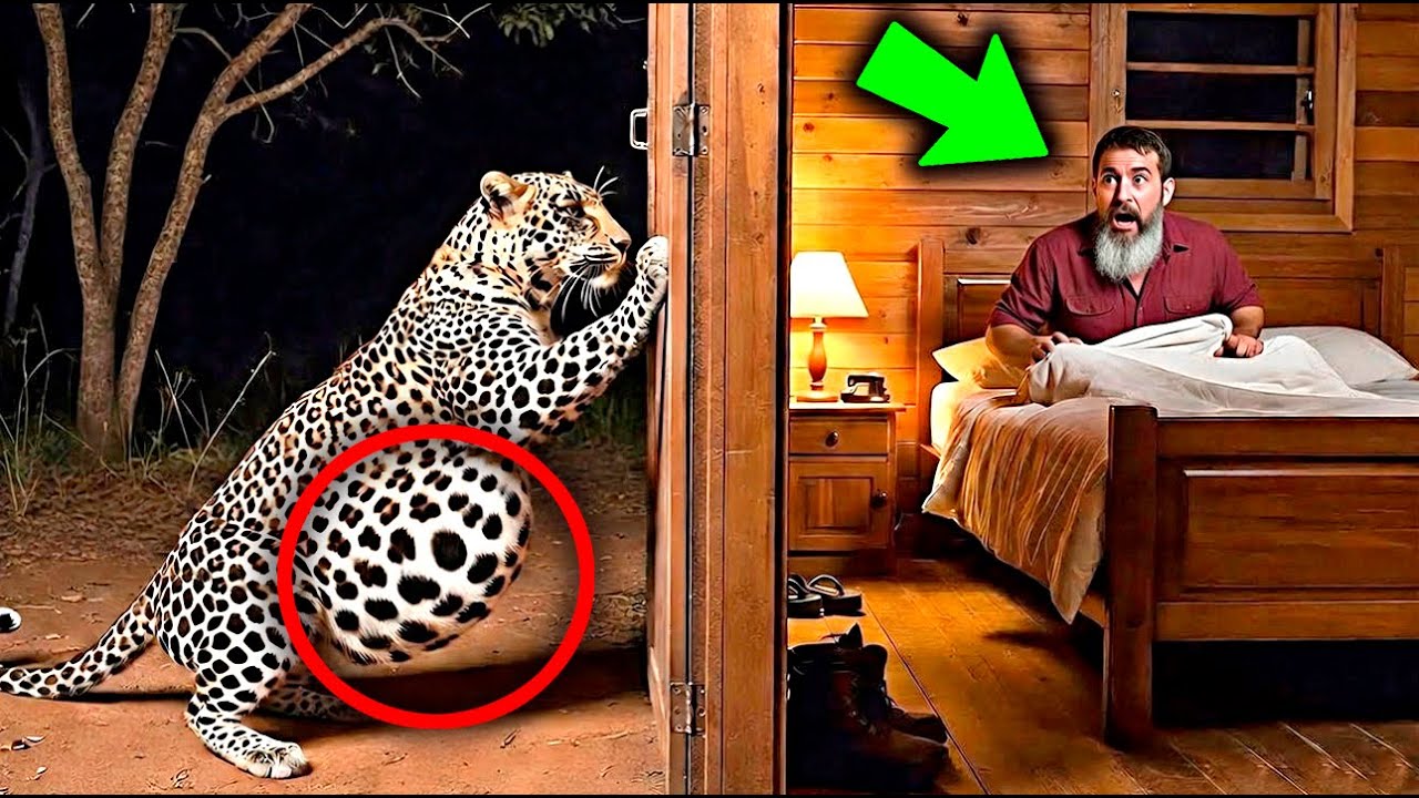 لبؤة نمرٍ حامل طرقت باب حارس الغابة طلبًا للمساعدة… ما الذي حدث بعد ذلك كان صادمًا!