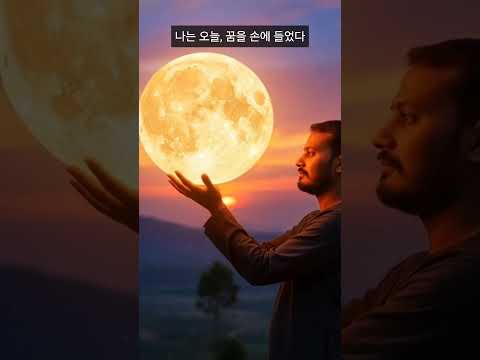 나는 오늘, 꿈을 손에 들었다 #달과꿈 #우주여행 #시네마틱쇼츠 #꿈을향한여정
