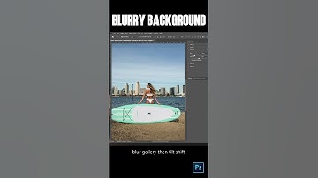 How to blur your background in Photoshop (EASY) #photoshop #tutorial #photoshoptips