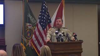 Etowah County Sheriff Todd Entrekin press conference on the use of jail inmate food funds