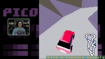 Slipping out. (3D Racer WIP: PICO-8)