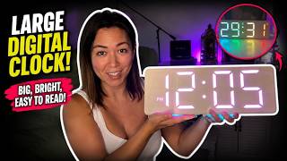 17.2" Digital Wall Clock Review | Dual Alarm + Remote screenshot 4