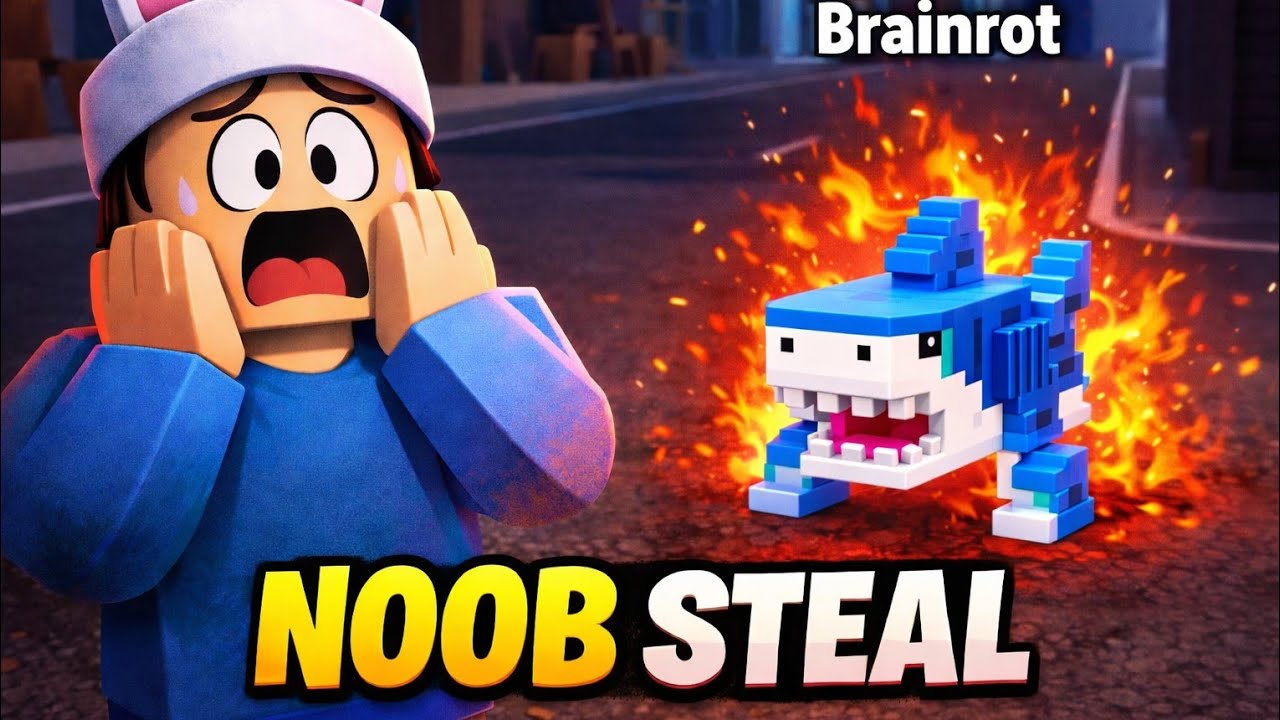 Noob Stealing Brainrot in Roblox - YouTube
