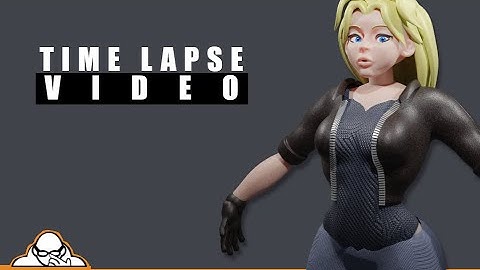 Time Lapse Video Make a Female Character Blender 2.83 Step by Step