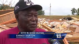 Tornado cleanup begins in Pickens County