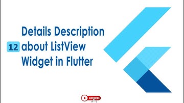 Details Description of ListView Widget in Flutter | Flutter Widget | Flutter Basic Urdu | Hindi| 12