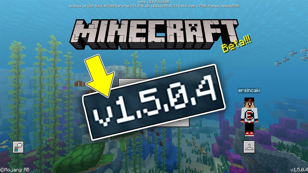 MCPE 1.5.0.4 Beta Güncellemesi Çıktı – Yenilikler Var – Minecraft