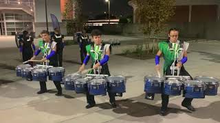 Chino Hills Drumline drum solo in the lot, Fall of 2019