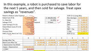 Finance Core Topic #6 Section #4 NPV of Cost Only or Cost Savings Investments