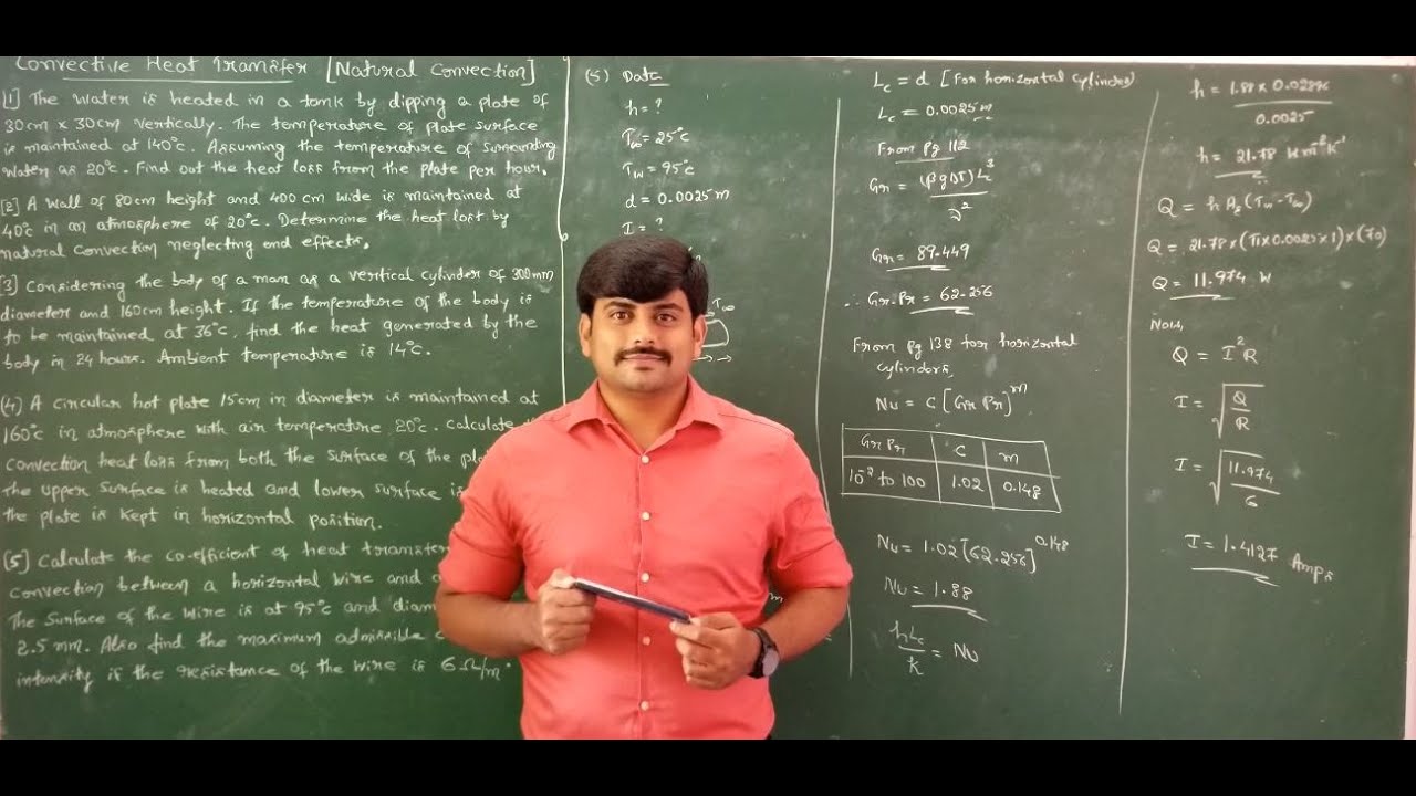 Lecture 5 - Problems on natural convection heat transfer - Module 4 - Heat Transfer by GURUDATT.H.M