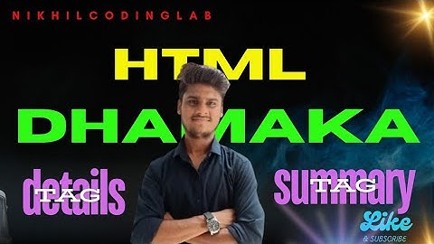 HTML Details and Summary Tag Explained 📂 | Easy HTML Tutorial for Beginners 💻✨