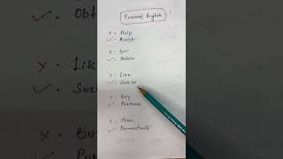 Formal English #english #englishgrammar #spokenenglish
