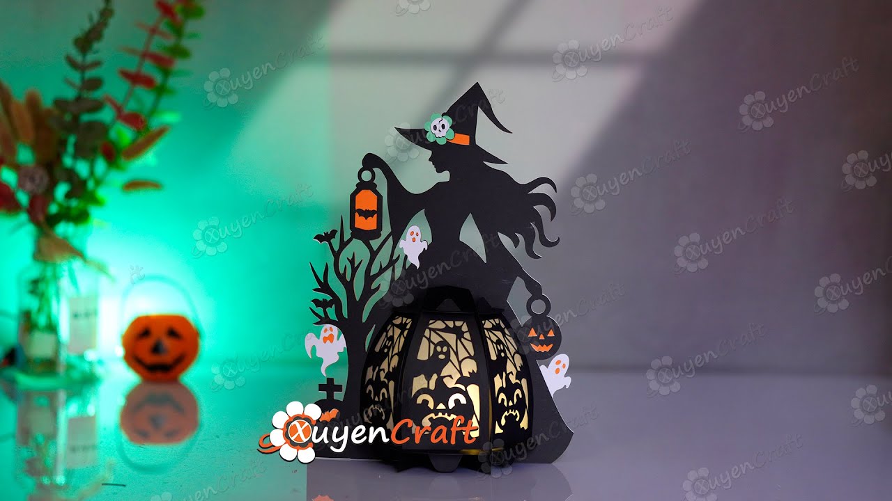 Assembly Instructions – DIY Witch Lantern | Halloween Paper Lantern Decoration