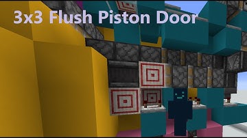 3x3 flush seamless piston door (Crafty