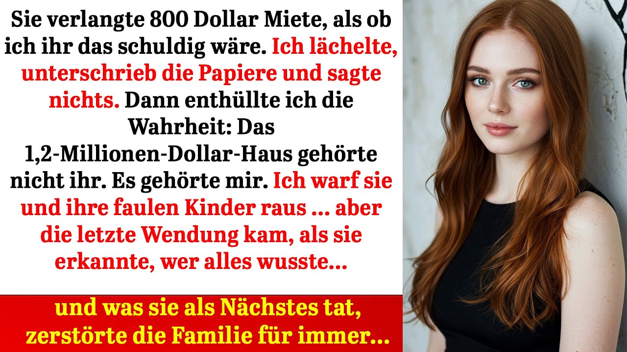 Sie verlangte Miete – doch das 1,2-Mio-Haus war meins, und ihre Reaktion schockierte alle!!