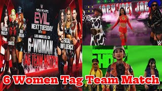 6 Women Tag Match Fatal Influence Vs Shotzi, Gigi & Tatum Wwe Nxt New Years Evil 2025 Highlights