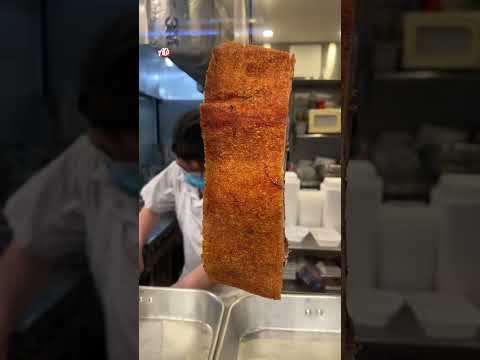 Asian crispy pork in chinatown