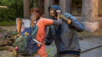 The Last of Us Part 1 - ELLIE Brutal Stealth & Aggressive Kills - Gameplay GROUNDED NO DAMAGE