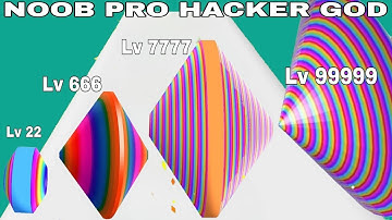 NOOB VS PRO VS HACKER VS GOD in Circles Up (iOS)