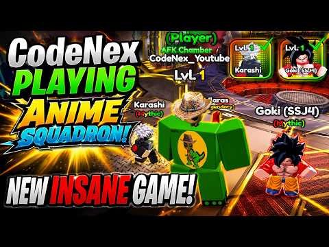 CodeNex playing Anime Squadron !!! New insane Game !! *New Codes*