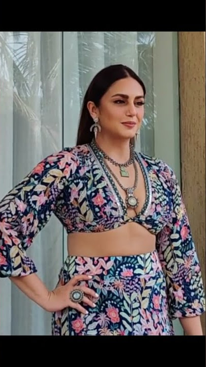 Huma Qureshi's amazing style on promoting the film Maharani 2 #shorts