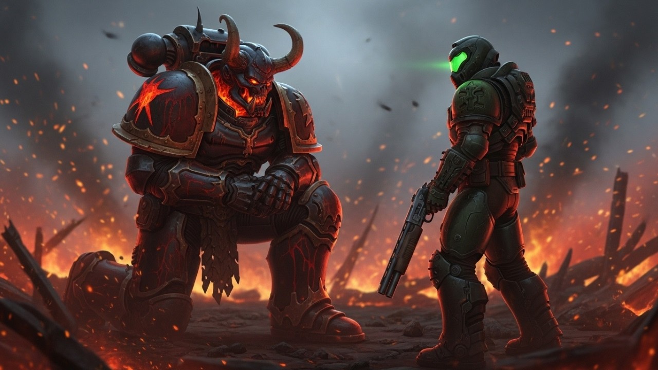 What If The Doomslayer Entered Warhammer 40K?