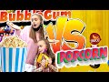 BubbleGum vs PopCorn САМЫЙ ГОЛОДНЫЙ ЧЕЛЛЕНДЖ Лика ПРОТИВ Миланы!