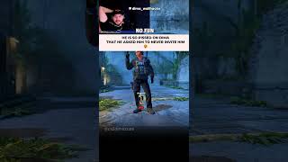 He Told Dima Never Invite Him Again 😂 #shorts #dimawallhacks #cs2edit