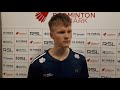 Anders Antonsen brugte tre sæt på at spille sig i den finske ved DM 2018