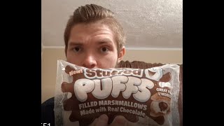 Can You Put Chocolate Inside Of Marshmallows? Stuffed Puffs Chocolate Filled Marshmallows Review