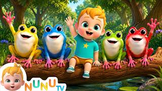five little speckled frogs nunu tv nursery rhymes kids songs