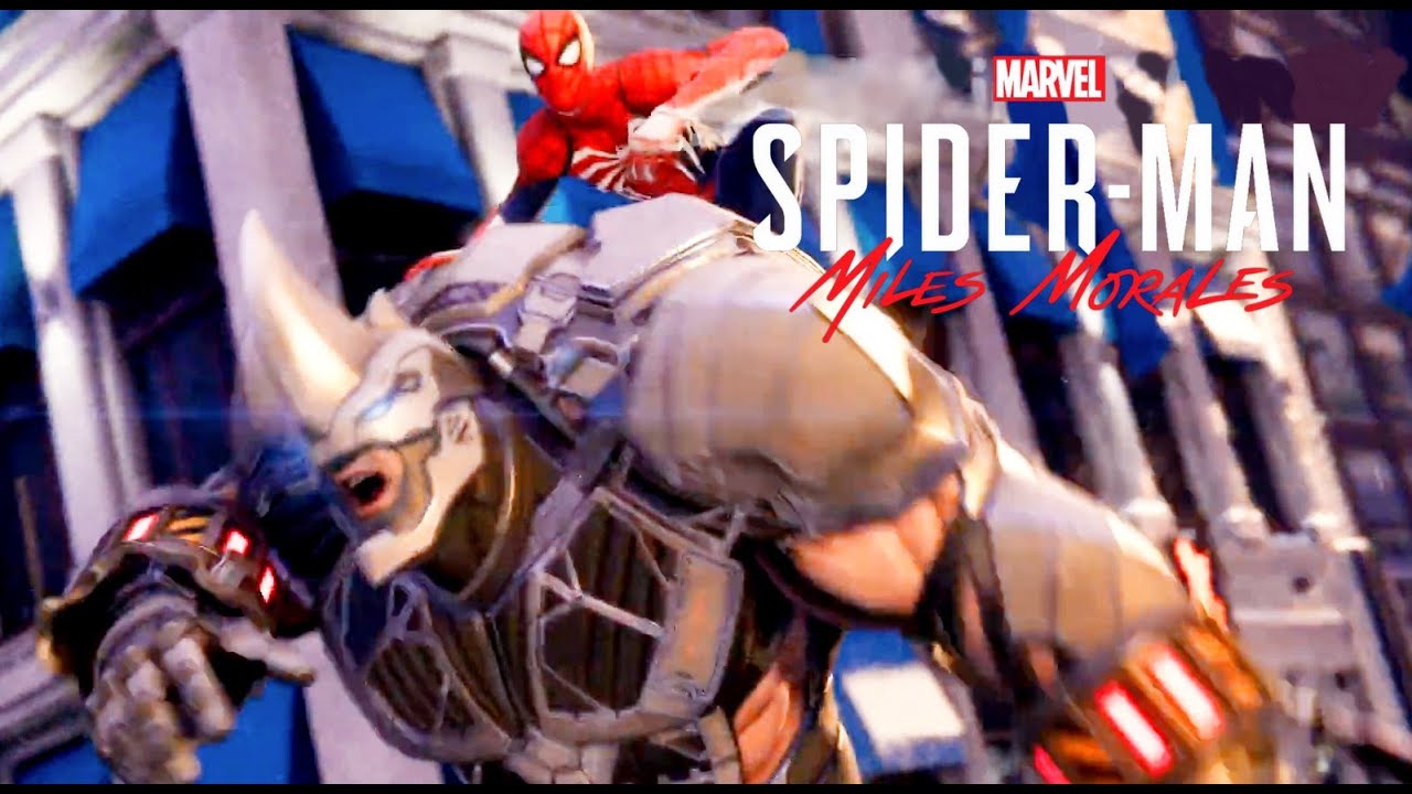 Marvel's Spider Man Miles Morales Rides Rhino - YouTube