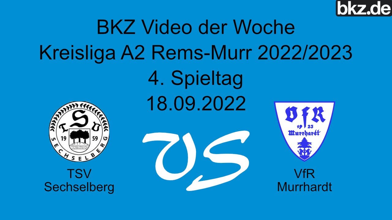 Fußball-Kreisliga A2: TSV Sechselberg - VfR Murrhardt