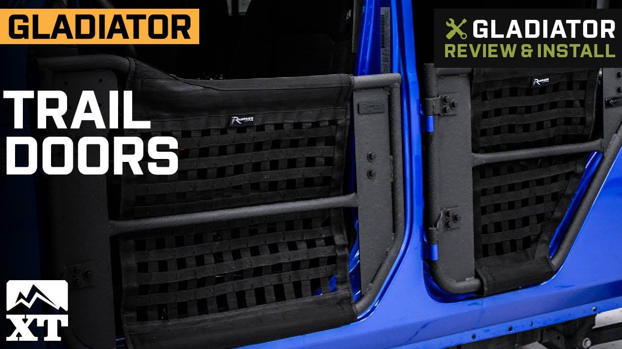 Jeep Gladiator JT Front and Rear Trail Doors; Textured Black Review & Install
