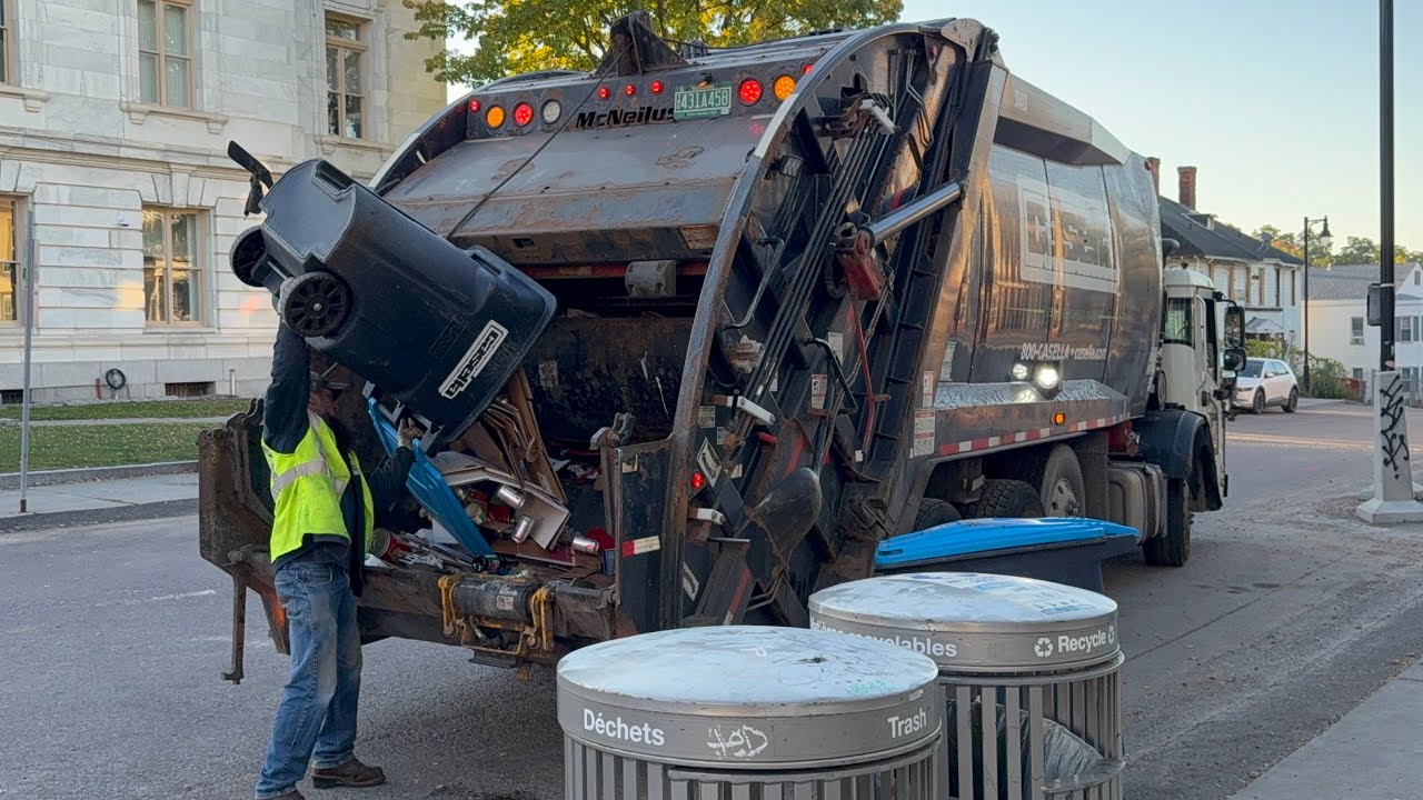 Casella Waste Garbage Truck VS Downton Burlington Recycling 