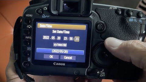 How to set the date on Canon 5D Mark II