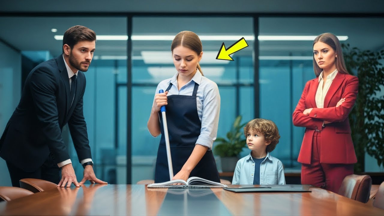 O curățenie timidă a fost acuzată de falsificare diplomă—până fiul CEO-ului i-a dezvăluit secretul.