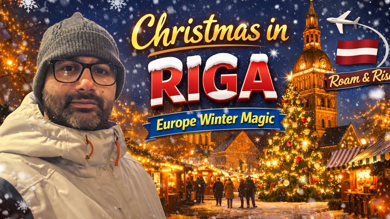 Christmas Night in Riga ❄️✨ | Old Town Festive Walk | Roam & Rise