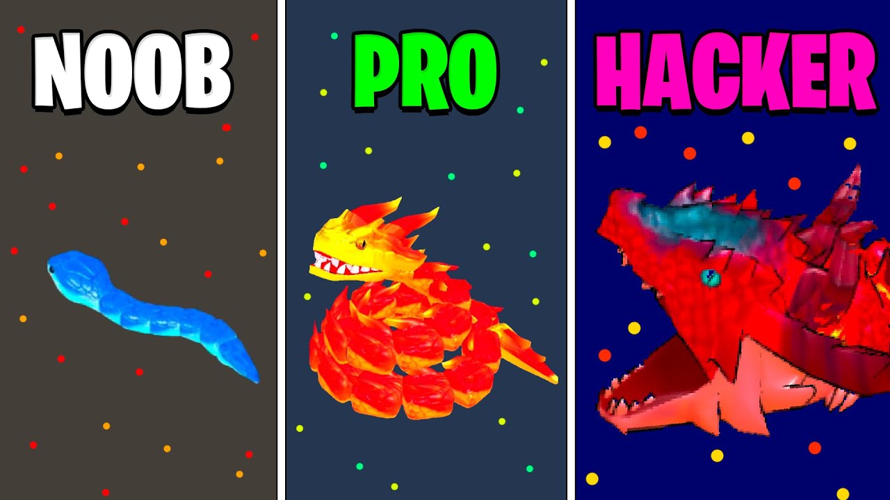 COBRA DE ELEMENTO NOOB vs PRO vs HACKER NO SNAKE CLASH