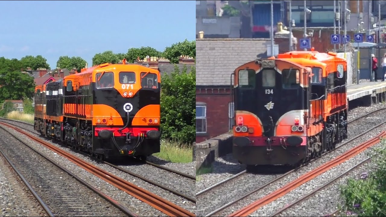 RPSI Preserved GM Loco Transfer (141, 175 & 134) @ Drumcondra, Dublin (19-7-2016)