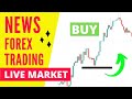 FOREX LIVE TRADING : How to Do the Forex Fundamental Analysis and make +60 PIPS - LIVE TRADING 🔴