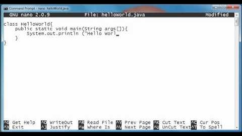 Hello World In the Java Programming Language
