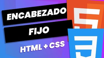 Cómo hacer un encabezado fijo HTML CSS Tutorial