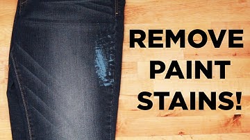 How to Remove Paint Stains