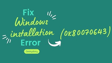 Fix Windows Update Error 0x80070643 | KB5034441 | Hindi tutorial