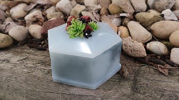 Beautiful Resin & Polymer Clay Trinket Box Tutorial