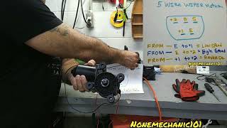 Wiper Motor: How to check if a 5 wire wiper motor is working.
